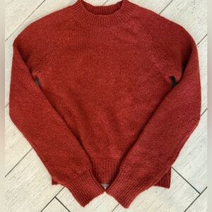 Dries Van Noten Rust Brown Texas Crewneck Wool Sweater - Size S
